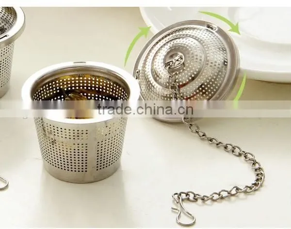 2 Set of Stainless Steel 304 Tea Infuser Cup With 2 Bottom Trays + 1 Tea Spoon photo-4