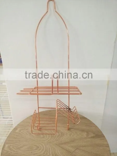 Chrome-Plating Metal Wire Bathroom Hanging Shower Caddy photo-4
