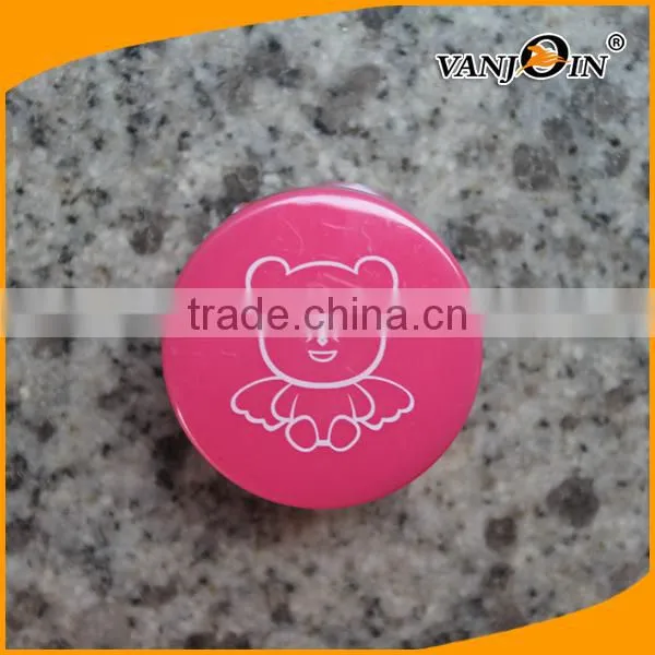 Cute 10ML Empty PET Plastic Baby Skin Care Jar With Pink Cap photo-4