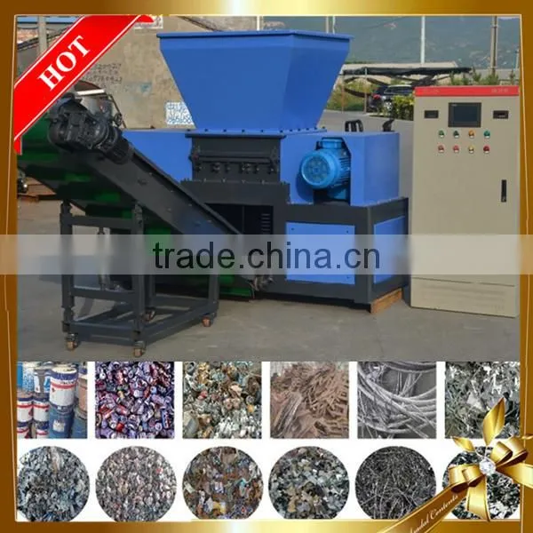 Philippines Twin Shaft 37kw Waste Tin Can Shredding Machine Small Model photo-3