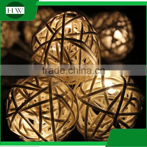 Christmas Wedding Party Holiday Event Celebration Home Room Decoration Strobe Rattan Ball LED String Light Luminaria photo-3