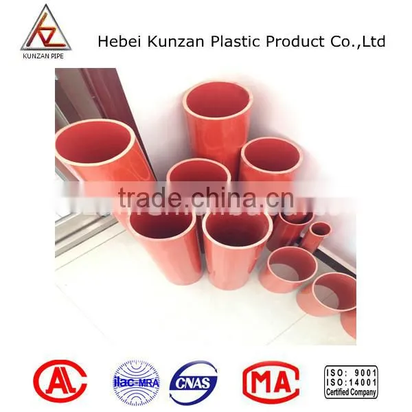 Orange Pipe UL Approved Cable Protection Plastic PVC Pipe photo-4