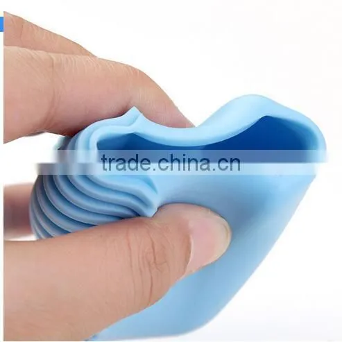 CY177 Mini Candy Colour Wash Board, Silicone Hand-Held Washing Clothes Brush Cleaning Laundry Washboard photo-3