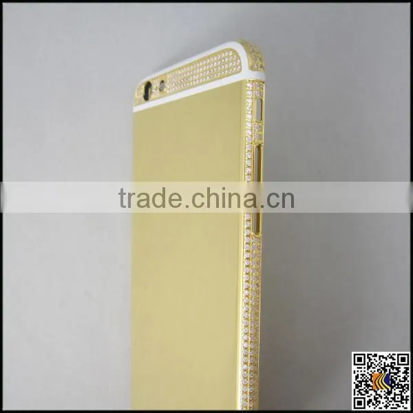 24k Gold Crystal Housing for Iphone 6s,for Iphone 6s Diamond Back Cover,back Cover Housing for Iphone 6s photo-5