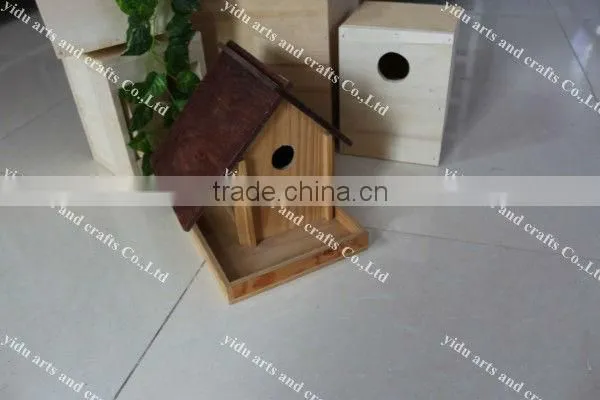 High Quality Bird House,solid and Durable Colorful Wood Craft Bird Cage photo-2