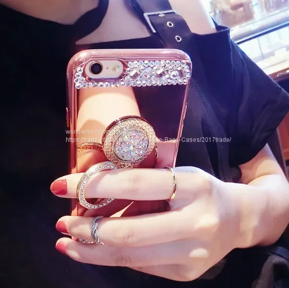 Electroplating Silicone Diamond Mobile Phone Cases for IPhone7/7Plus/6/6s/6plus/6splus Cell Phone Soft Tpu Shell Housing photo-2