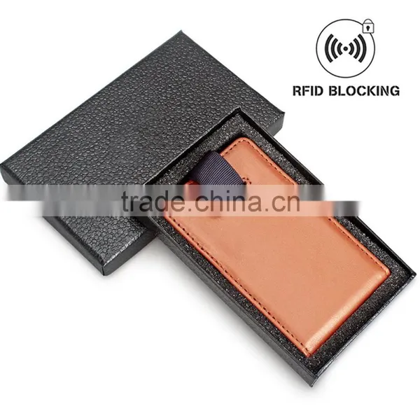 Tianhooo Slim Wallet Minimalist Brown Genuine Cowhide Leather Wallet RFID Blocking Card Holder photo-6
