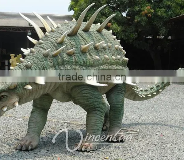 Outdoor Park Decoration Life Size Fiberglass Dinosaur Statues for Sale photo-3