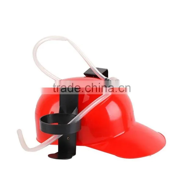 Adjustable Fun Unique Party Game Beer Soda Can Straw Holder Drinking Hard Hat Helmet photo-4