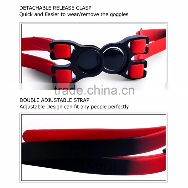 Swim Goggles Clear Vision, Anti-UV, Anti-fog, Anti-Scraper,Comfortable Fit,Quick Release Band,No Leakage Swiming Glasses photo-4
