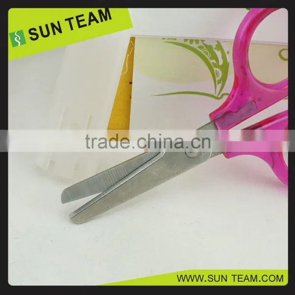 SC055 3-1/2" Hot Selling AS Handle With Plastic Cover Salon Student Scissors photo-4