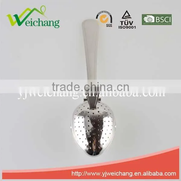 WCE602 Egg Shape ,funny Shape Stainless Steel Tea Infuser/Strainer Long Handle High Quality photo-2