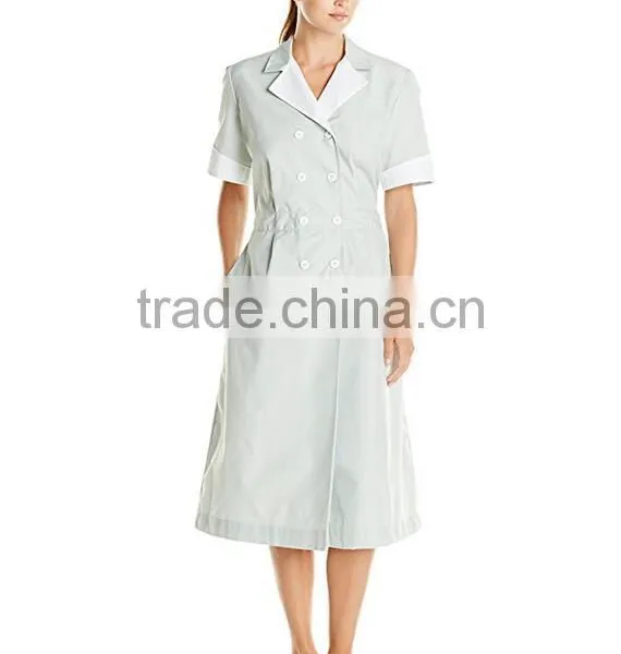 Fashionable Nurse Uniform Designs Wholesale New Style Bulk Cheap High Quality Long Medical Dress Women Hospital Uniform photo-5