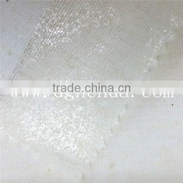 Natural White 100g Single-sided T/C Knitting Fabric With Low-temperature Dot Glue photo-2