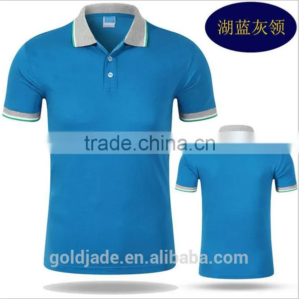 Promotional High Quality Polyester Worker Uniform Men Short Sleeve Polo Shirt photo-6