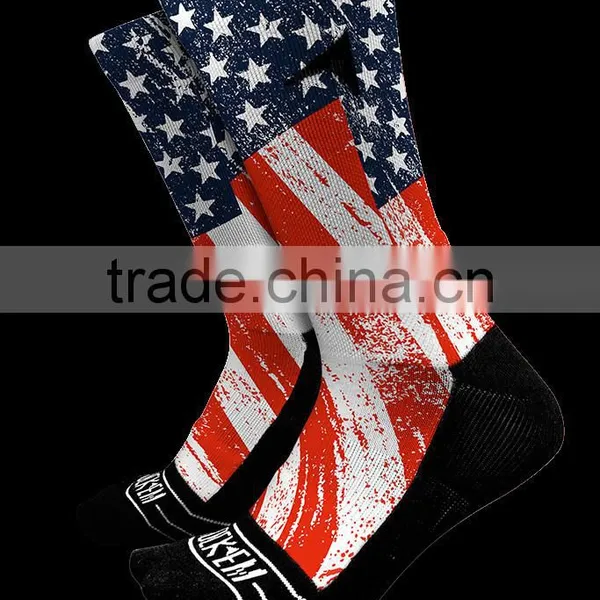 White Blank Polyester Socks With Black Bottom for Sublimation photo-5