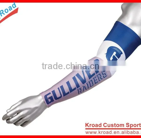 Fluo Yellow Outdoor Cooling Fashion Arm Sleeves Cover UV Sun Protection for Cycling Basketball, Golf, Football photo-2