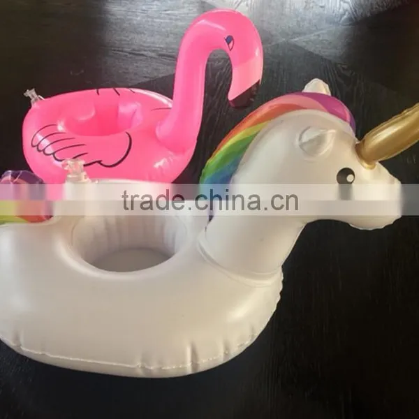 Inflatable Unicorn Cup Holder Drink Float Unicorn Drink Pool Float photo-2