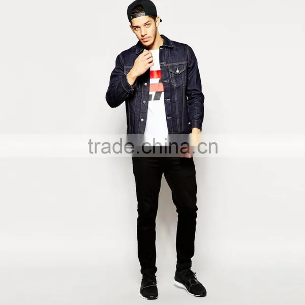 Boys Fancy Jacket Dark Blue With Metal Button Outdoor Casual Wear photo-4