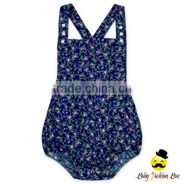 HYB178 Yihong Fancy Black Fabric Printed Flowers Baby Soft Cotton Romper Crepe Punjabi Suits photo-3