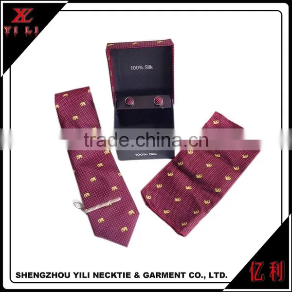 Animal Logo Lovely Funny Design Silk Tie Set photo-2