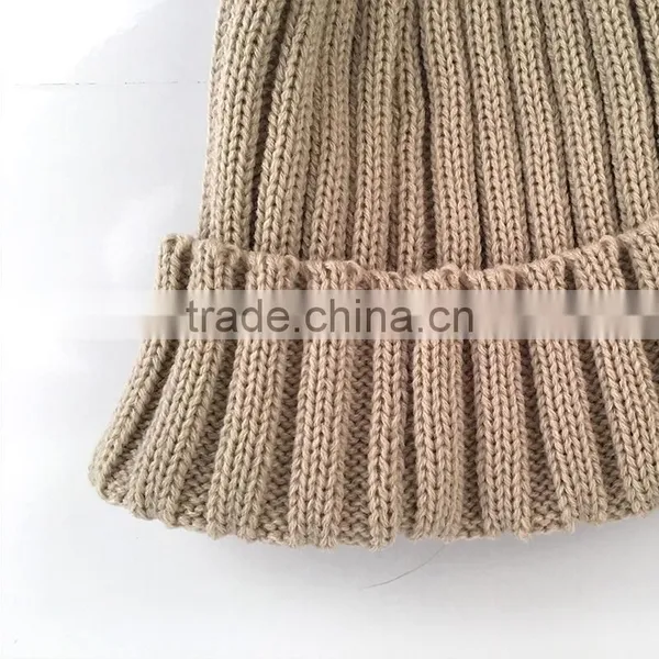 Myfur Wool Blend Knitted Beanie Hat With Matched Color Real Raccoon Fur Ball photo-4