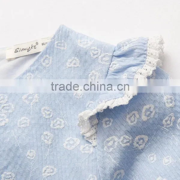 Wholesale Lace Printing Kids Long Sleeve Cotton Dress photo-4