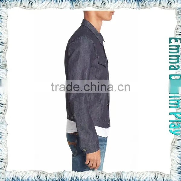 2015 New Fashion Design Mens Short Denim Jacket High Quality Cotton Outerwear photo-2