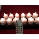Remote Controlled Electromagnetic Induction Rechargeable Led Candles With 12 Colors