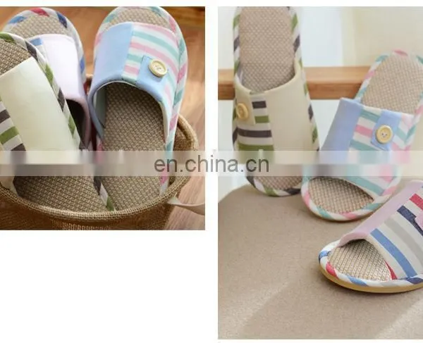 Wholesale Linen Women Slippers Linen Embroidered Slippers Indoor 2016 photo-3