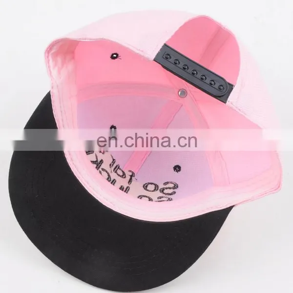 TOROS Pink and Black Blank Letters Polyester Embroidered Baseball Cap photo-6