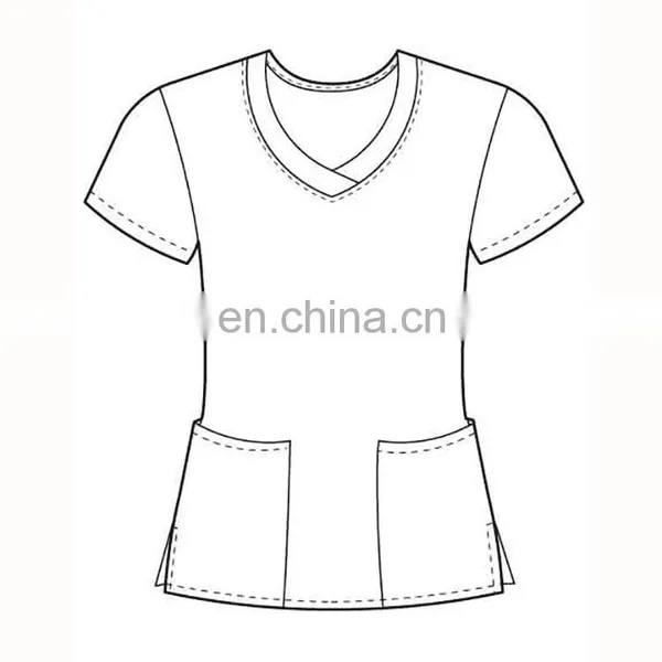 2017 Top China Supplier Short Sleeve Medical Scrub Uniform photo-3