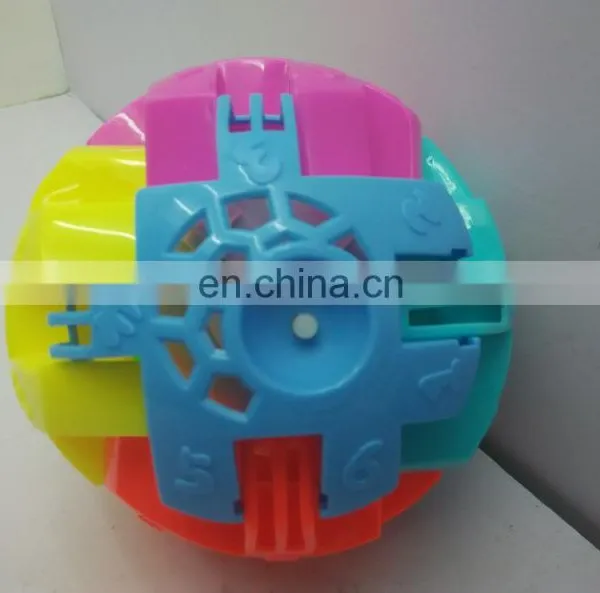 7PCS Block Juggling Assembled 12.5CM Flashing Light Glow Music Jumping Ball Promotion Toys EN71 photo-5