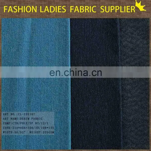 For Garment Cotton/poly Hot Sell Modern and Fashion Dobby Demin Fabric photo-2
