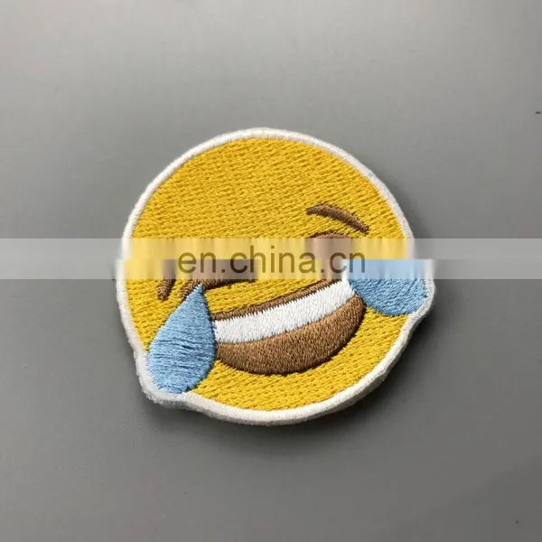 Cheap Price Cute Items Woven Emoji Patches photo-2