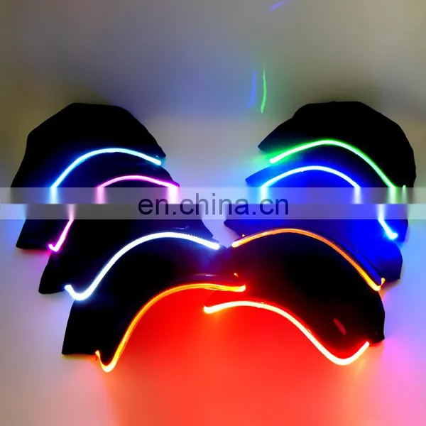 Promotinal Logo Printed Sports Led Baseball Cap/Led Flashing Baseball Cap/Led Light Baseball Cap For Party photo-3