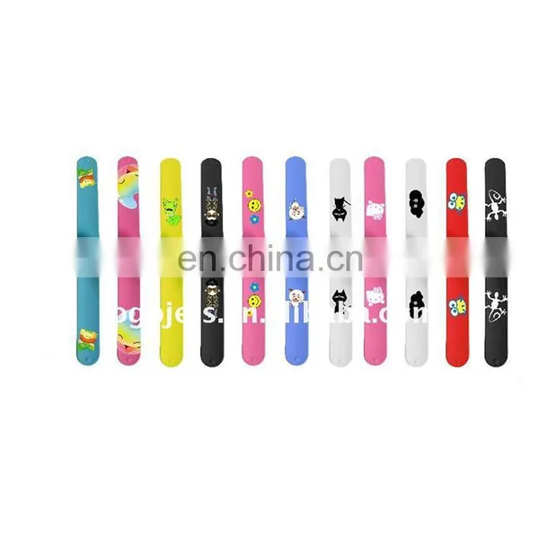 Promotional fashion silicon slap watch custom made kids slap watch