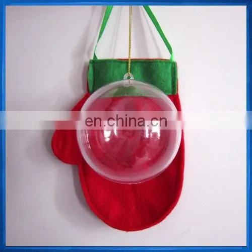 8cm Clear Candy Box Christmas Hanging Bauble Tree Decoration Ball photo-2
