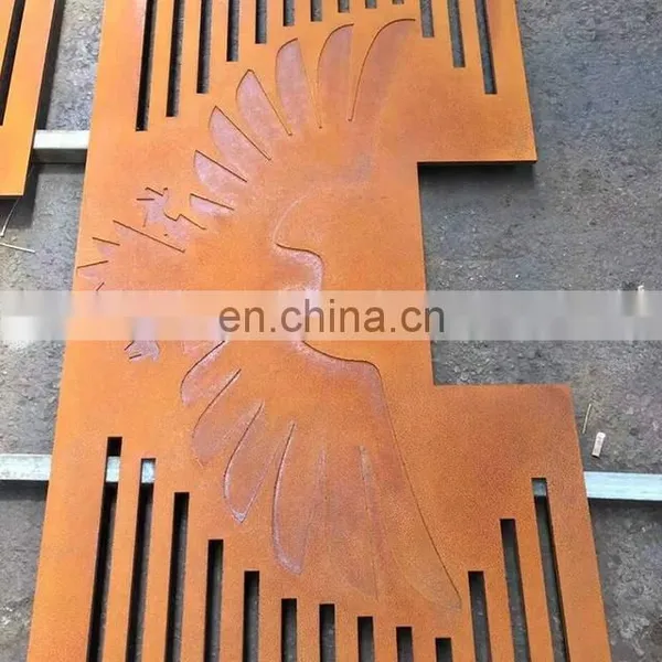 Art Decorative Wall Panels Laser Cut Corten Steel Wall photo-4