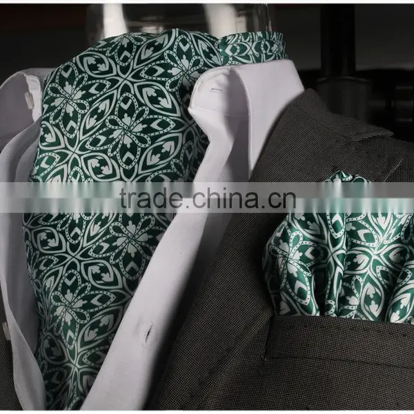 Cravat, Flower scarf, with Pocket Square