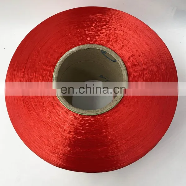 China Factory Hot Sell High Quality 100% Polyester Nylon6 Dyed FDY Filament Yarn Dope Dyed Colors photo-2