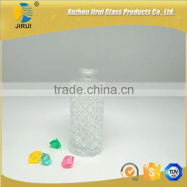 Clear Diamond Reed Diffuser Glass Bottle With Cork Stopper Supplier's Choice photo-2