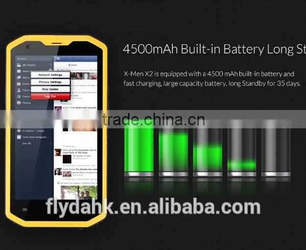 No.1 X-men X2 5.5'' Quad Core Android 4.4.4 Lte 4G Ip68 Waterproof Phone 1gb Ram 8gb Rom Smart Rugged Mobile Phone. photo-5