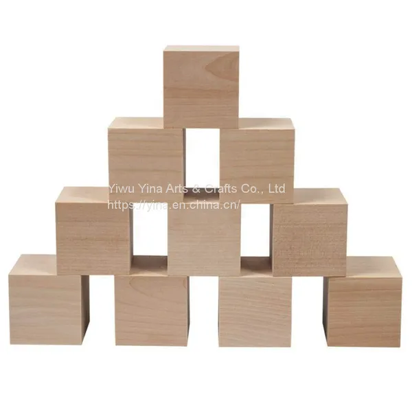 Custom Unfinished Wooden Blocks Unfinished Wood Cubes Blocks