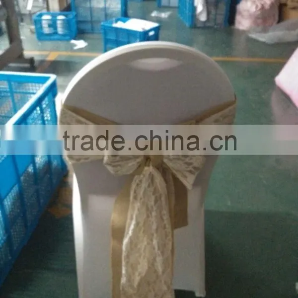 Lace Burlap Chair Sash photo-2