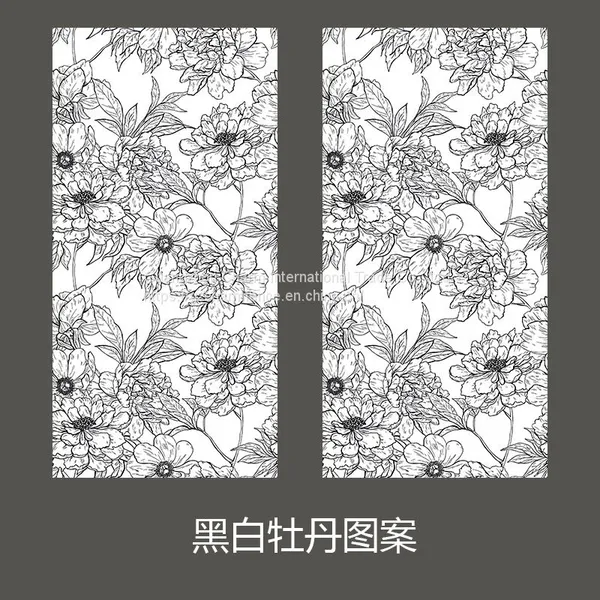 Nordic Soft Light Plant Flower Pattern Wall Tile 400 × 800 Dining Room Bathroom Living Room Wall Tiles photo-2