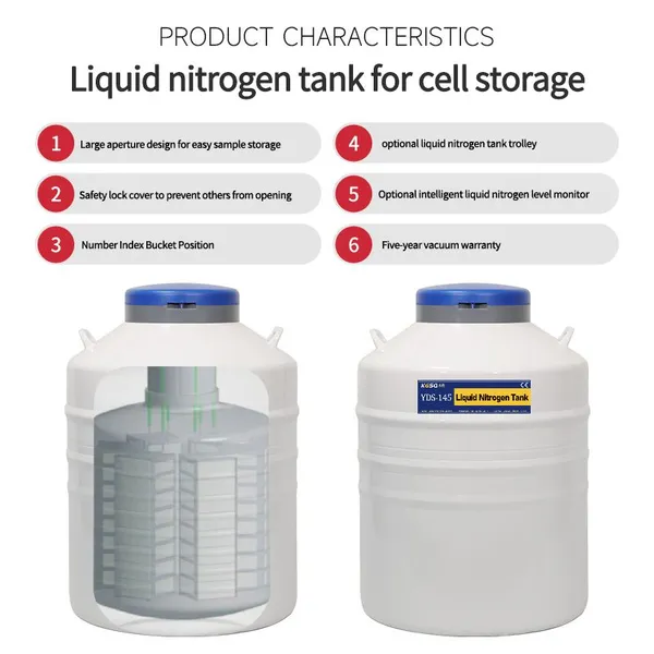 Egypt Liquid Nitrogen Dewar Cell Storage Ln2 Dewar Ce photo-2