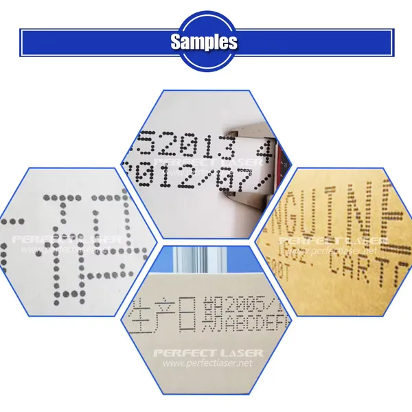 Perfect Laser Batch Code Number Letter Date Logo Height Large Character Inkjet Printing Machine for Egg Glass Plastic Bag photo-3