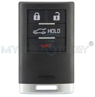 FCC NBG009768T умный ключ с 4 кнопками на частоте 315 МГц для Cadillac SRX, ATS, XTS 2010 - 2015 годов. Номер детали: 22856929