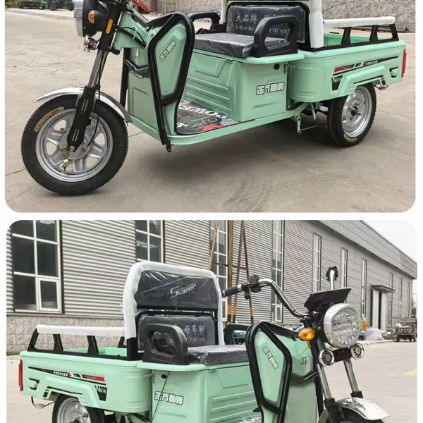 110CM Cargo Box Folded Into Seat for Passengers Electric Cargo Tricycle photo-3